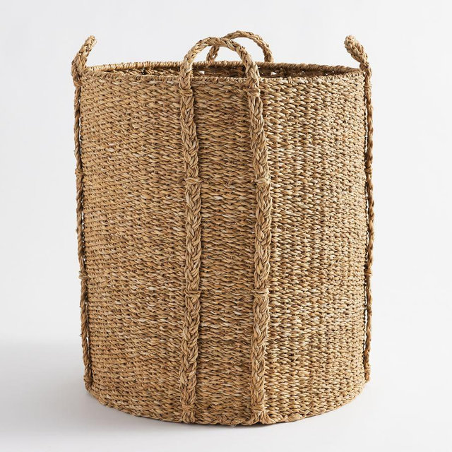 Safi Oversized Tote Basket - Natural