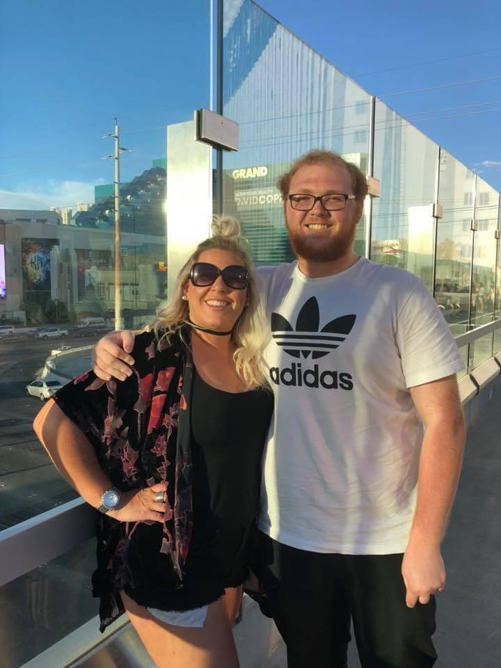 Justin comes to visit us in Vegas !