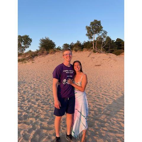 Taken after Lizzy, Peter, and Tommy slid down the sand dunes