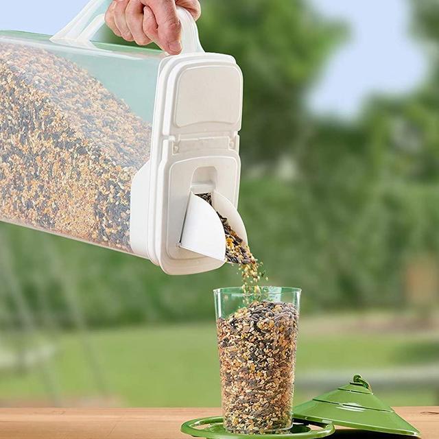 Buddeez 8Qt Pet Food/Bird Seed Storage Container and Dispenser