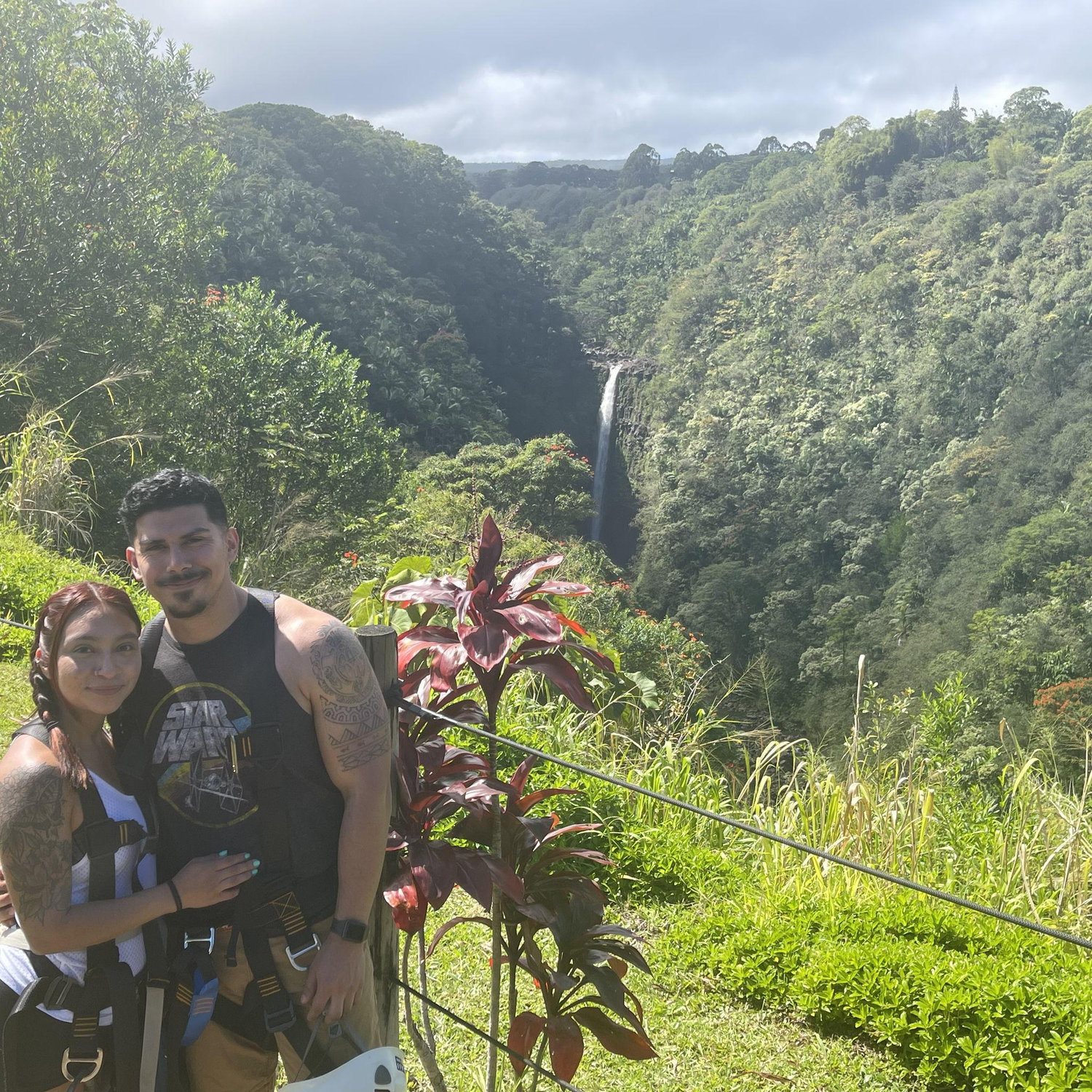 Zip-lining in Hawaii!