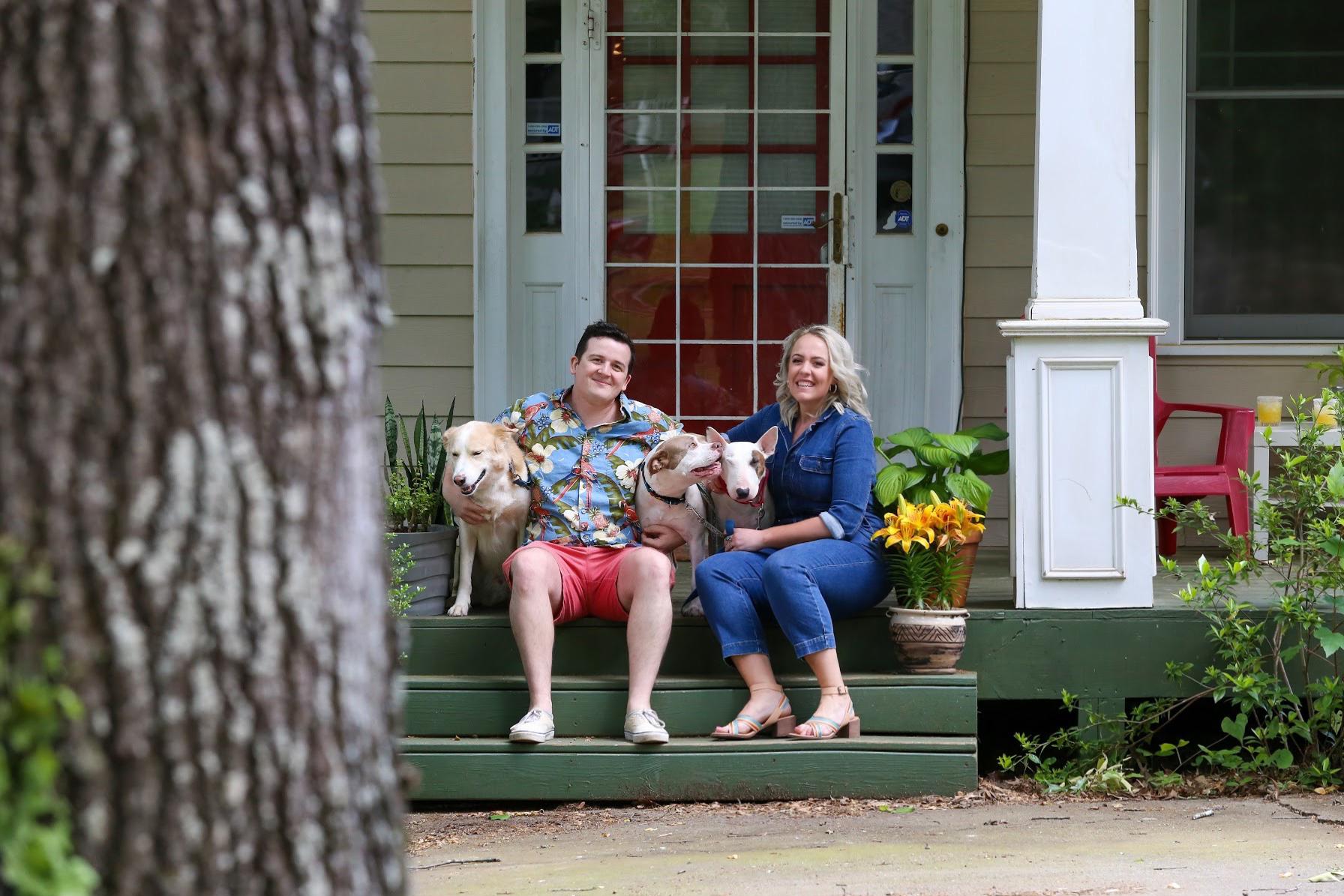 Our quarantine family "porch-trait" from May 2020