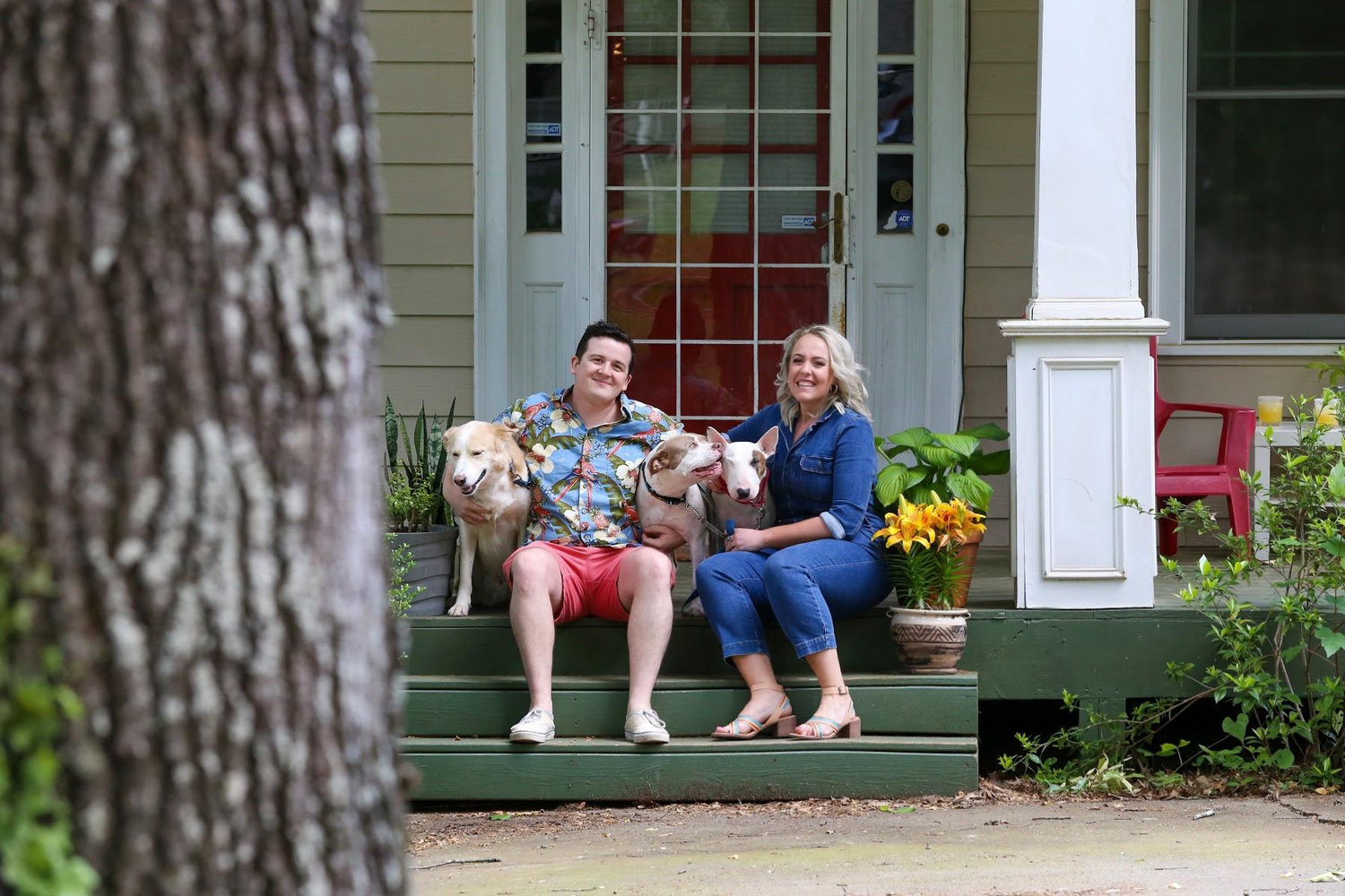 Our quarantine family "porch-trait" from May 2020