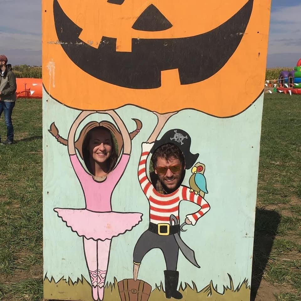 Pumpkin picking, Denver, CO (2018). Terry finally accepted that he would be forced to partake in all Halloween festivities from this day forward.
