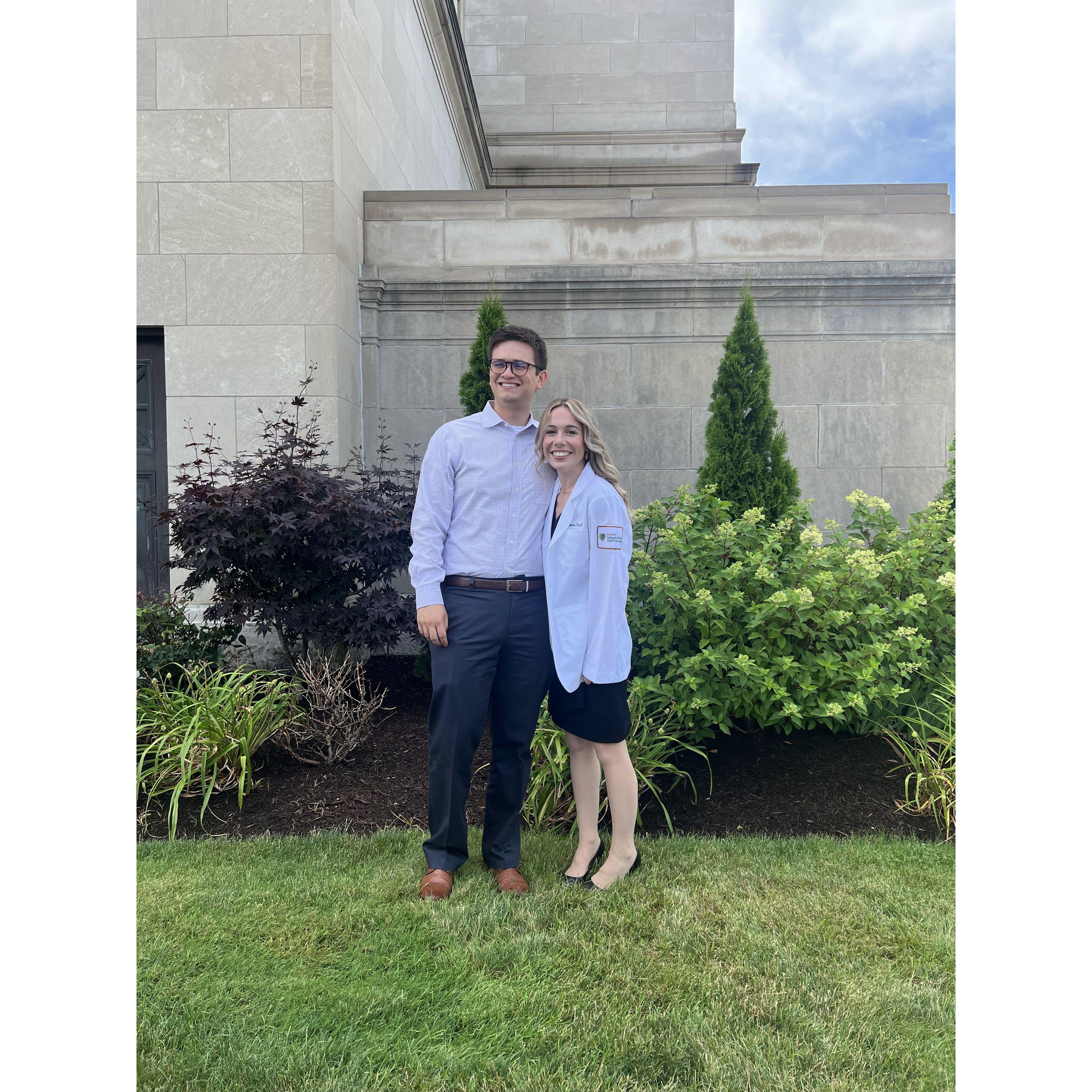 Colleen's white coat ceremony in 2023