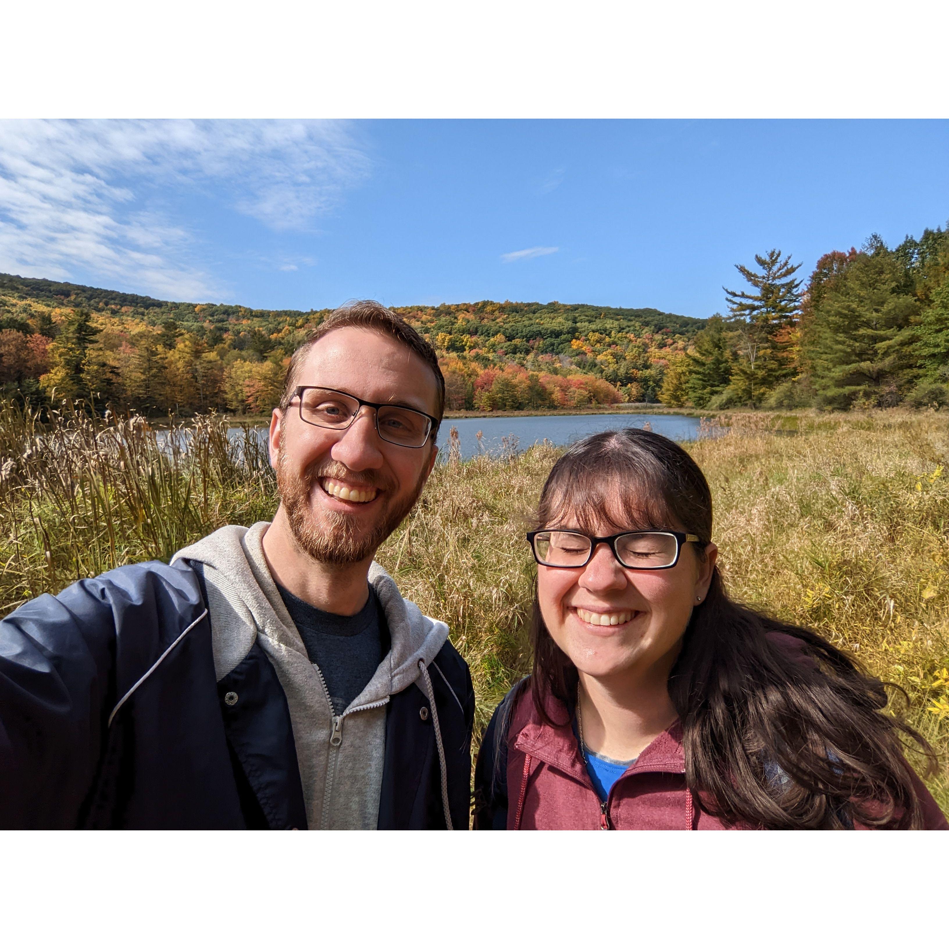 Our first date at Binghamton Nature Preserve.