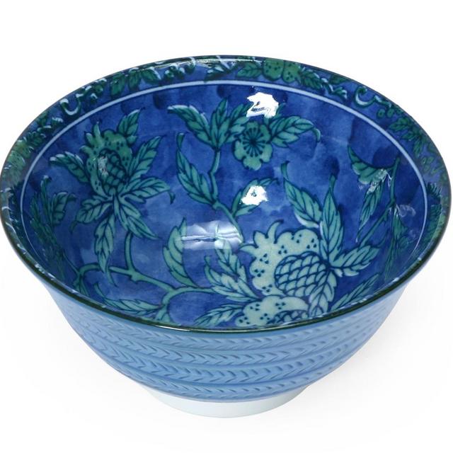 Green & Blue Floral Bowl
