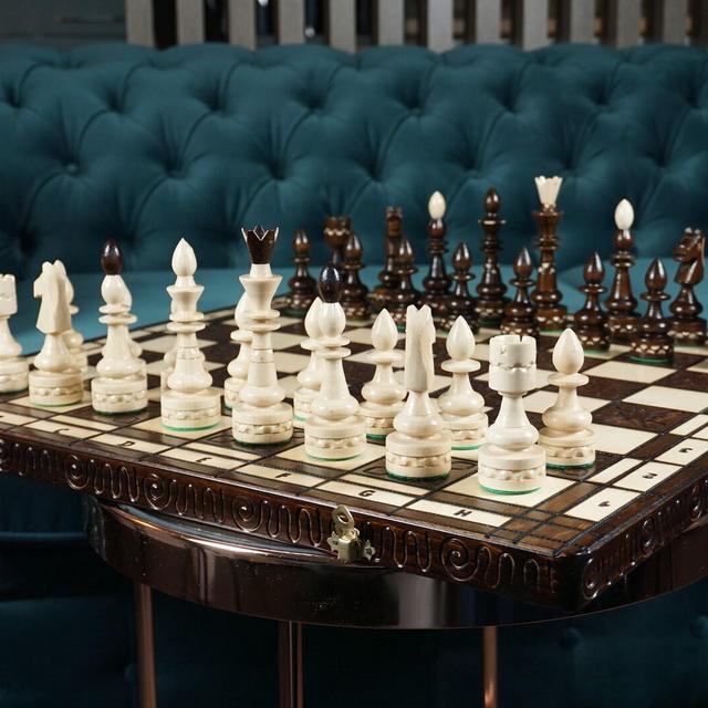 Personalized Wooden Chess Set 21"(53cm), Personalization for FREE, Perfect Birthday Gift, Free Express Shipping