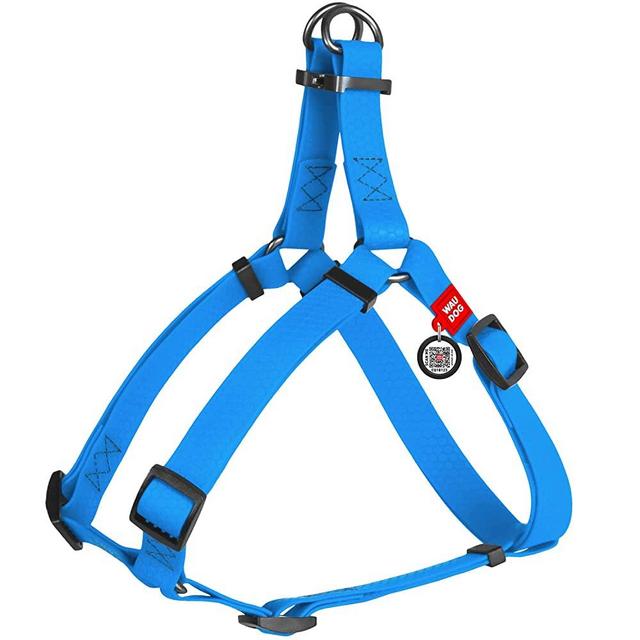 Waterproof Dog Harness - Adjustable Dog Harness for Large Dogs, Small and Medium Dogs - Heavy Duty Dog Harness with Durable Metal Clasp and QR Dog Tag - Boy & Girl Dog Harness