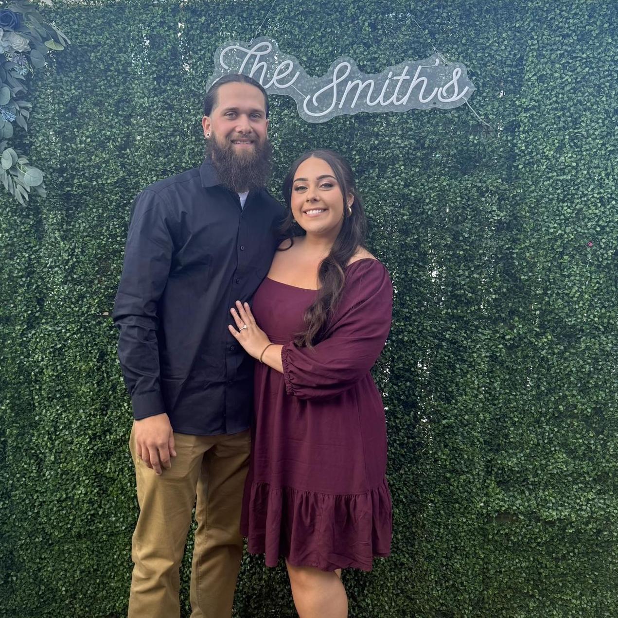 A beautiful wedding reception we attended together!