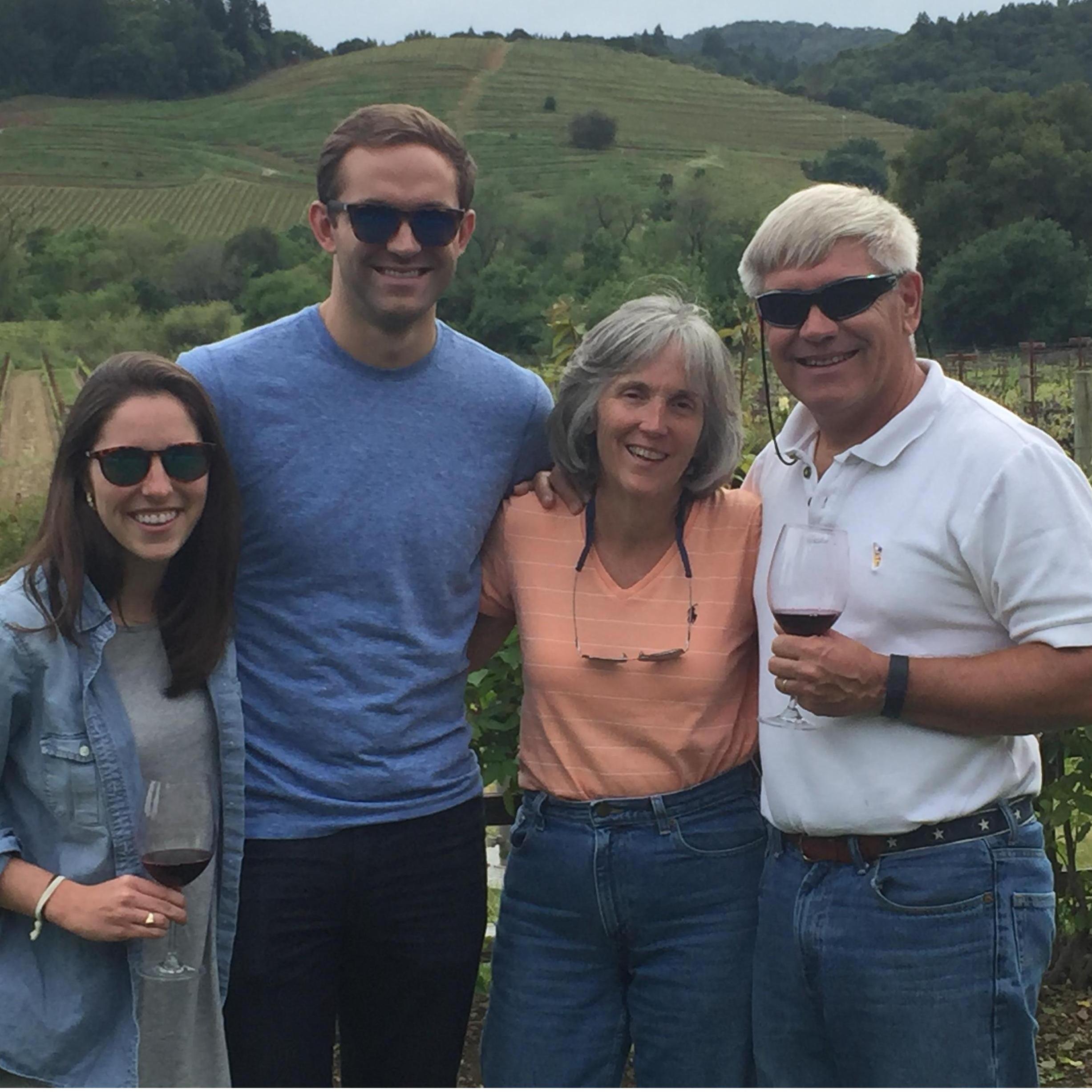 The Vonier's visit! Healdsburg, CA