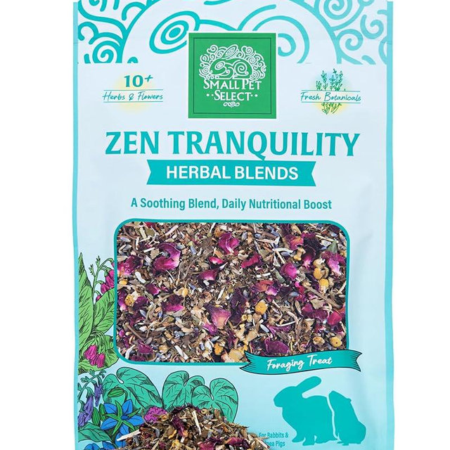 Small Pet Select - Zen Tranquility Herbal Blend, a Natural Herbal Treat for Rabbits and Guinea Pigs, 4.4oz