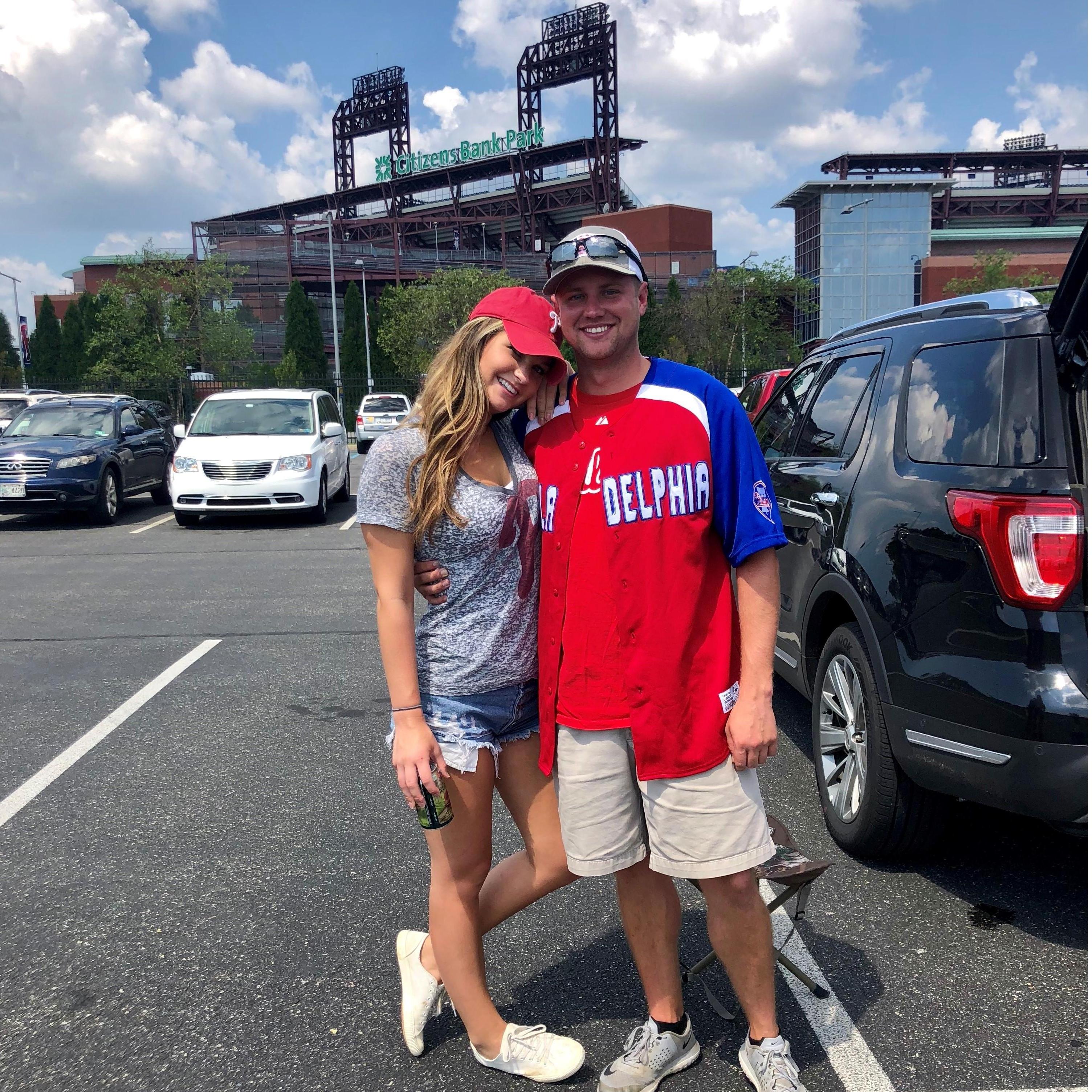 Jack's first Phillies game at Citizen's Bank Park