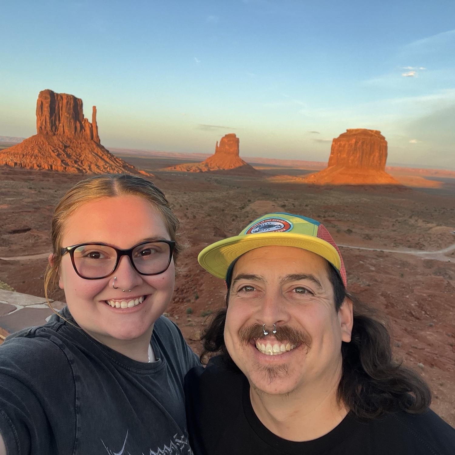 Road trip stop in Monument Valley.