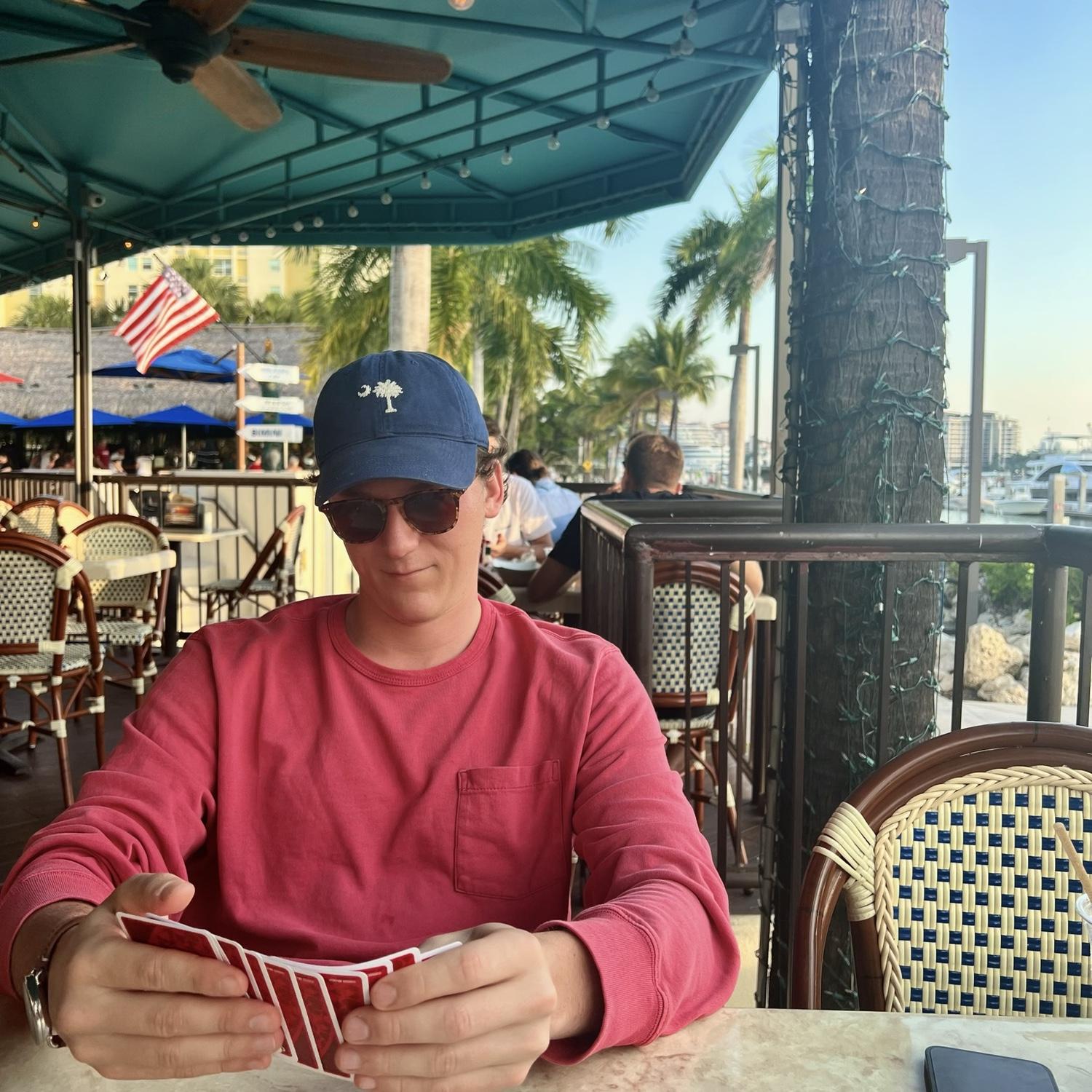 Cards- our favorite activity on trips!