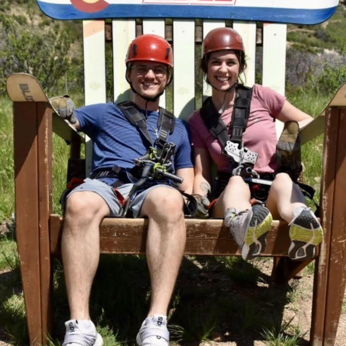 Ziplining with Kyle's Family, May 2023