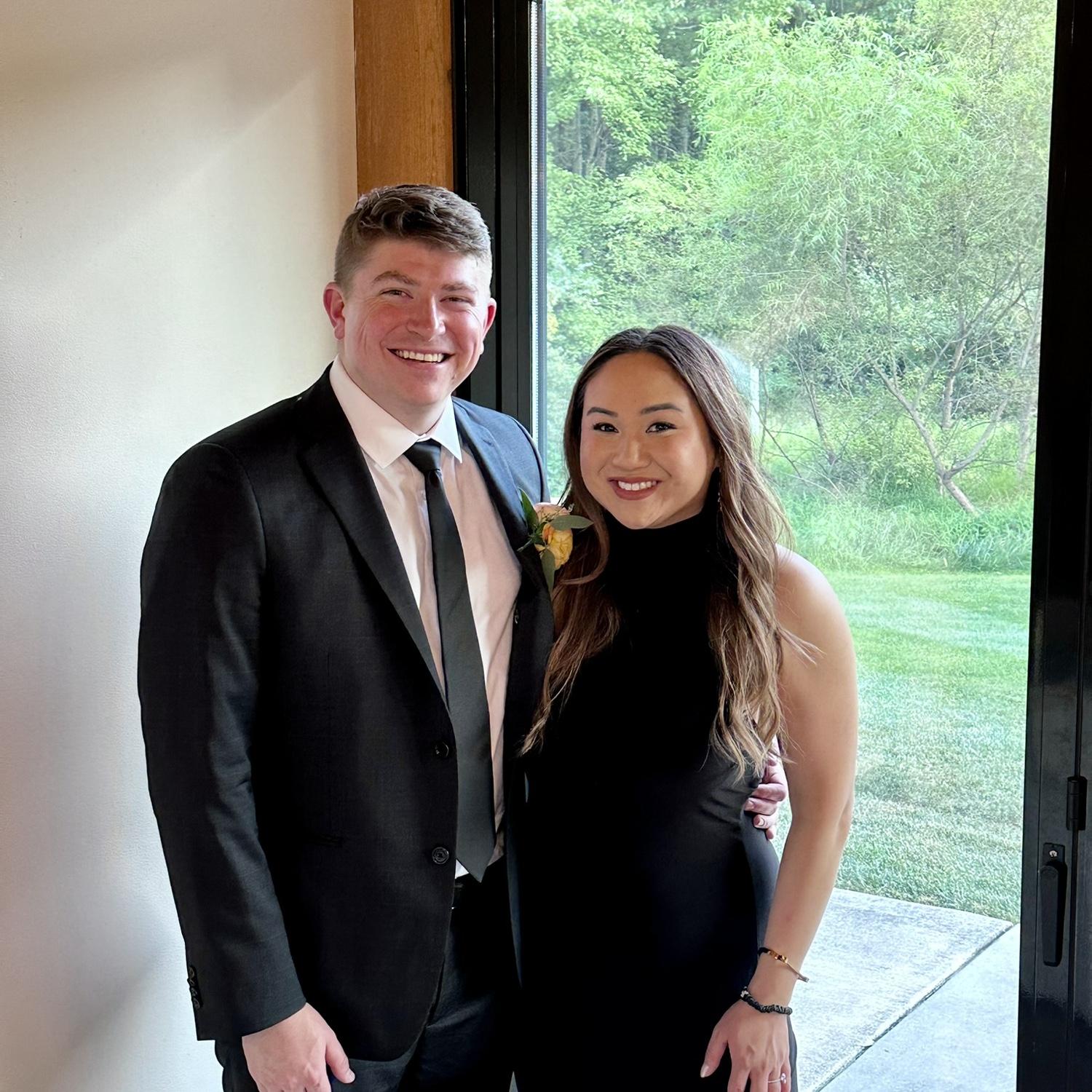 At Ross and Sam’s wedding