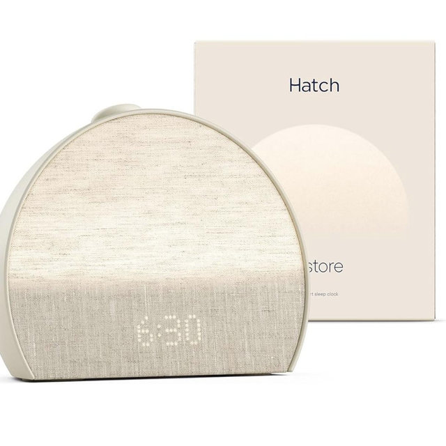 Hatch Restore 3 Sunrise Alarm Clock, Sound Machine, Smart Light (Putty) - White Noise, Screen-Free Sleep Routine