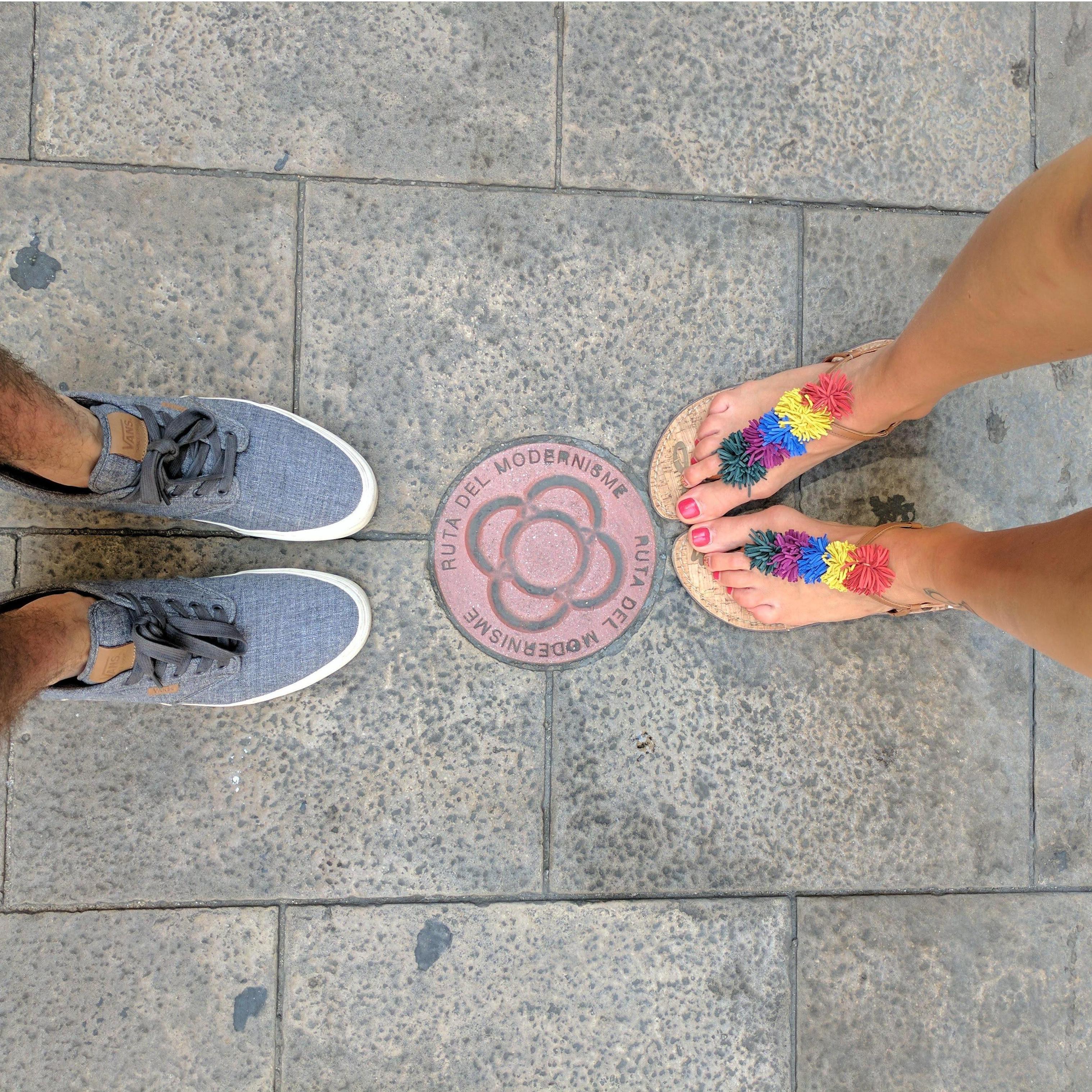 Travelers in Barcelona