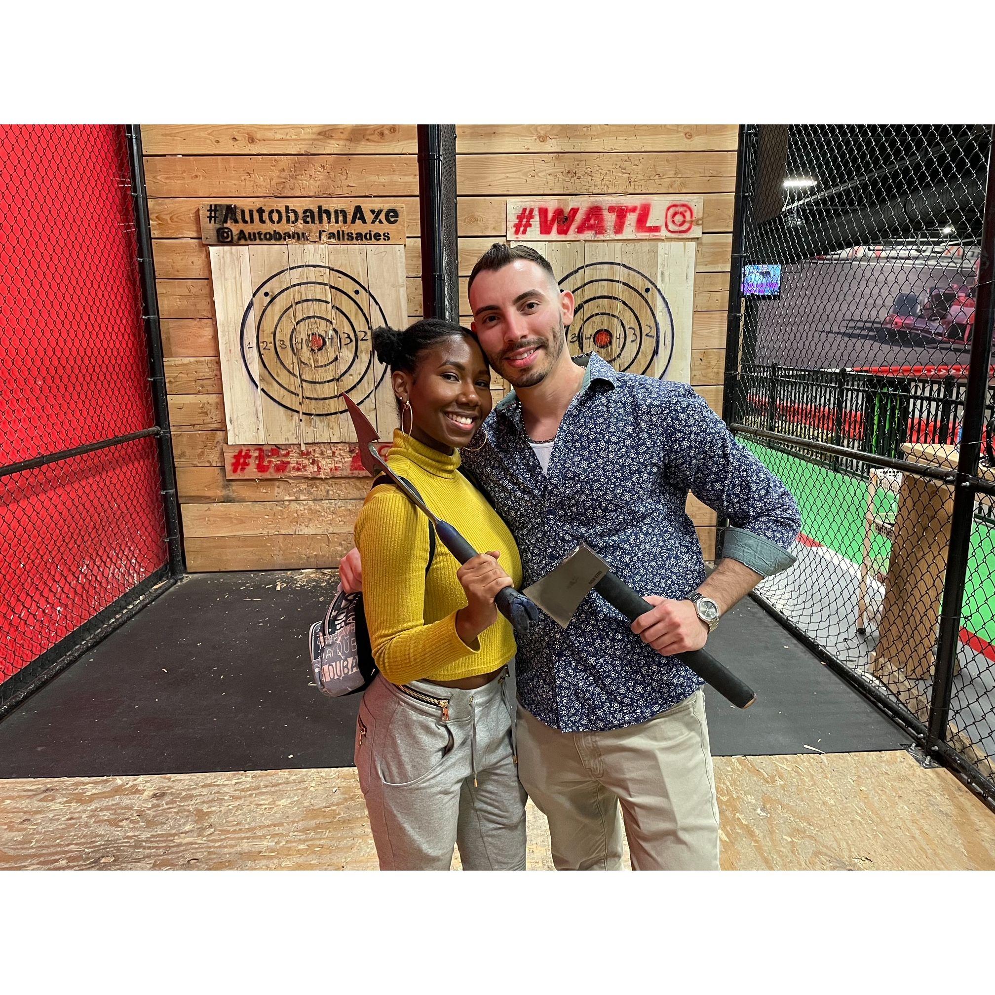 Axe throwing
