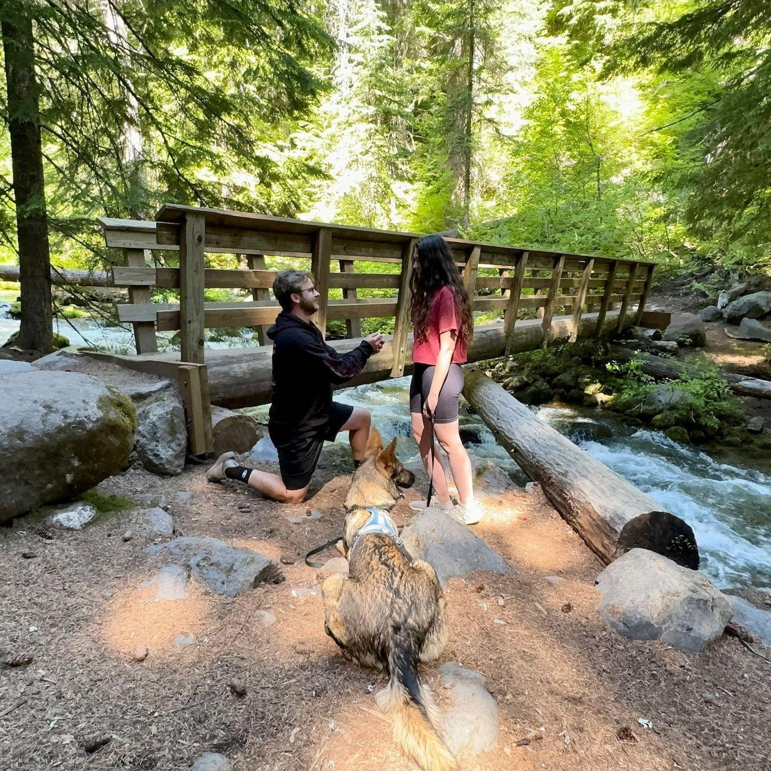 Proposal on a hike to Tamanawas Falls in Oregon.