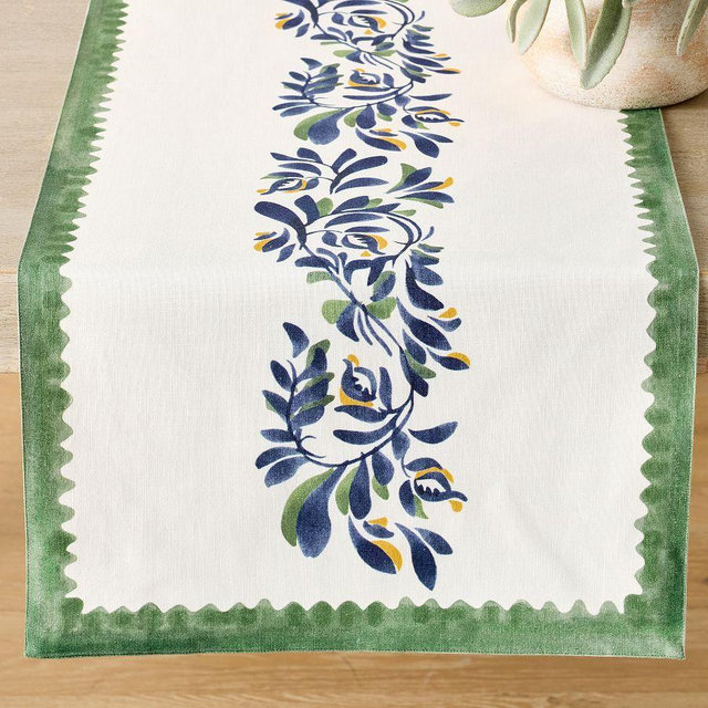 Puebla Multi Organic Cotton Table Runner - Multi