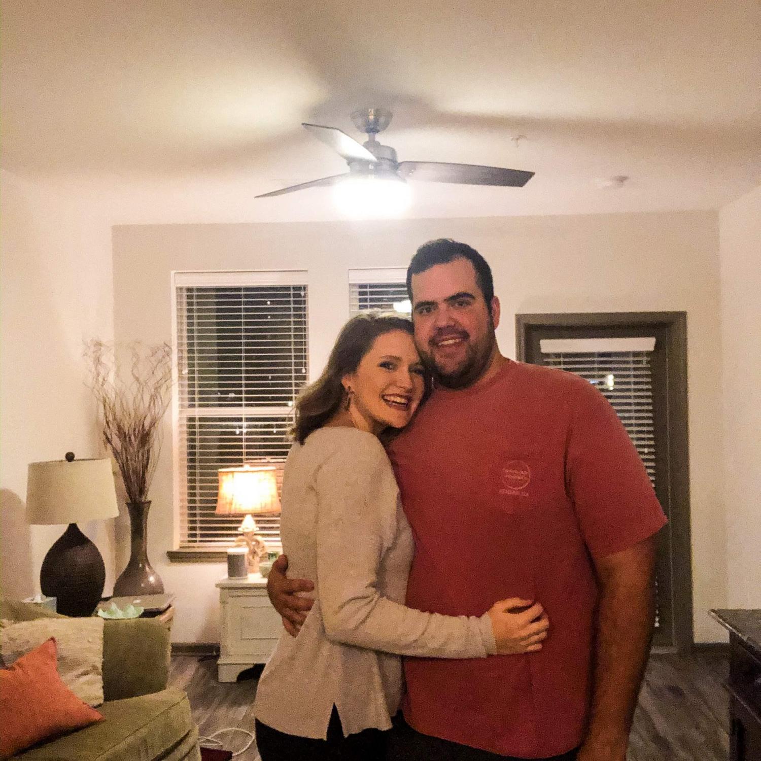 Our first night in our first apartment!