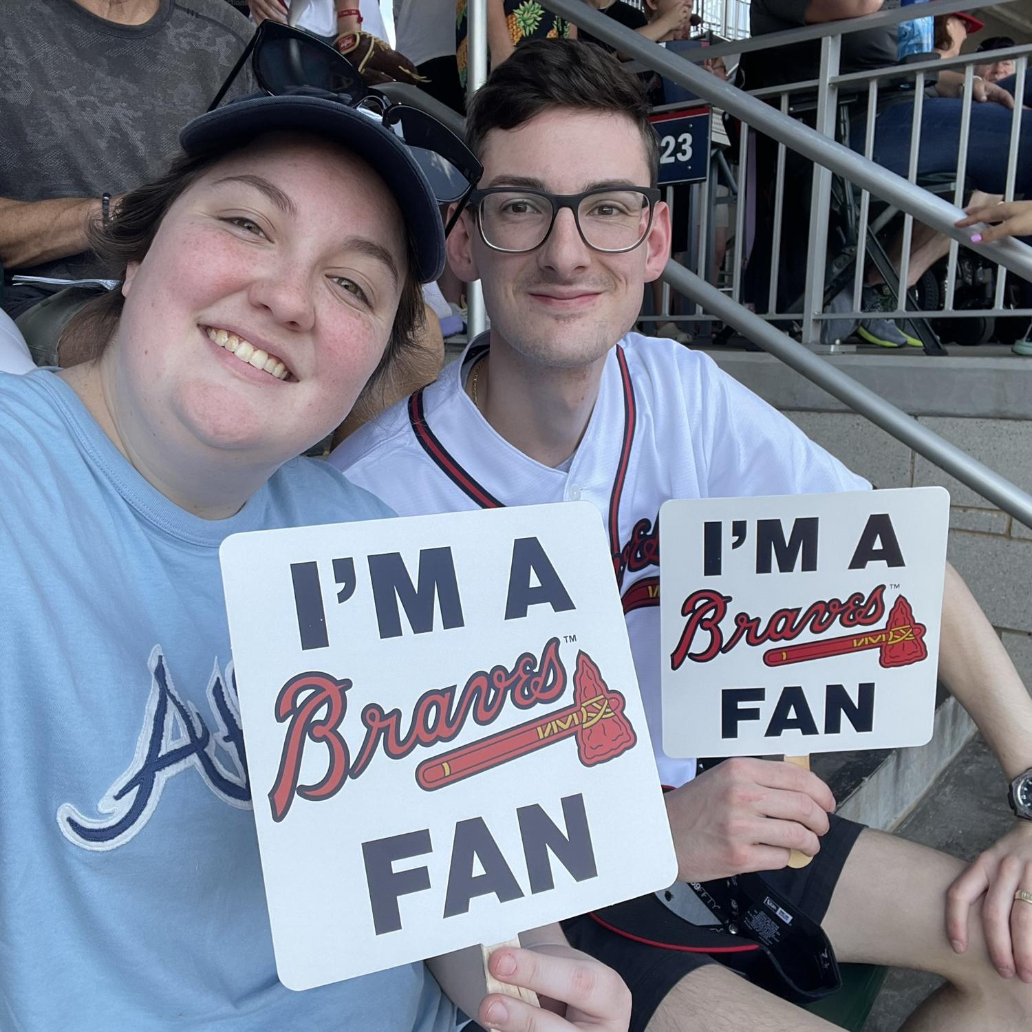 My biggest accomplishment... turning him into a Braves fan ⚾️