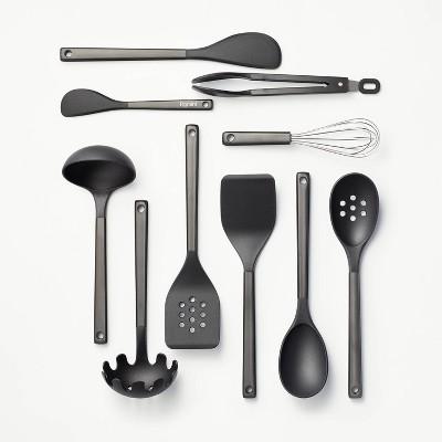 10pc Stainless Steel/Nylon Kitchen Utensil Set - Figmint™