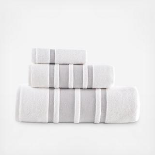 Contrast Border 3-Piece Towel Set