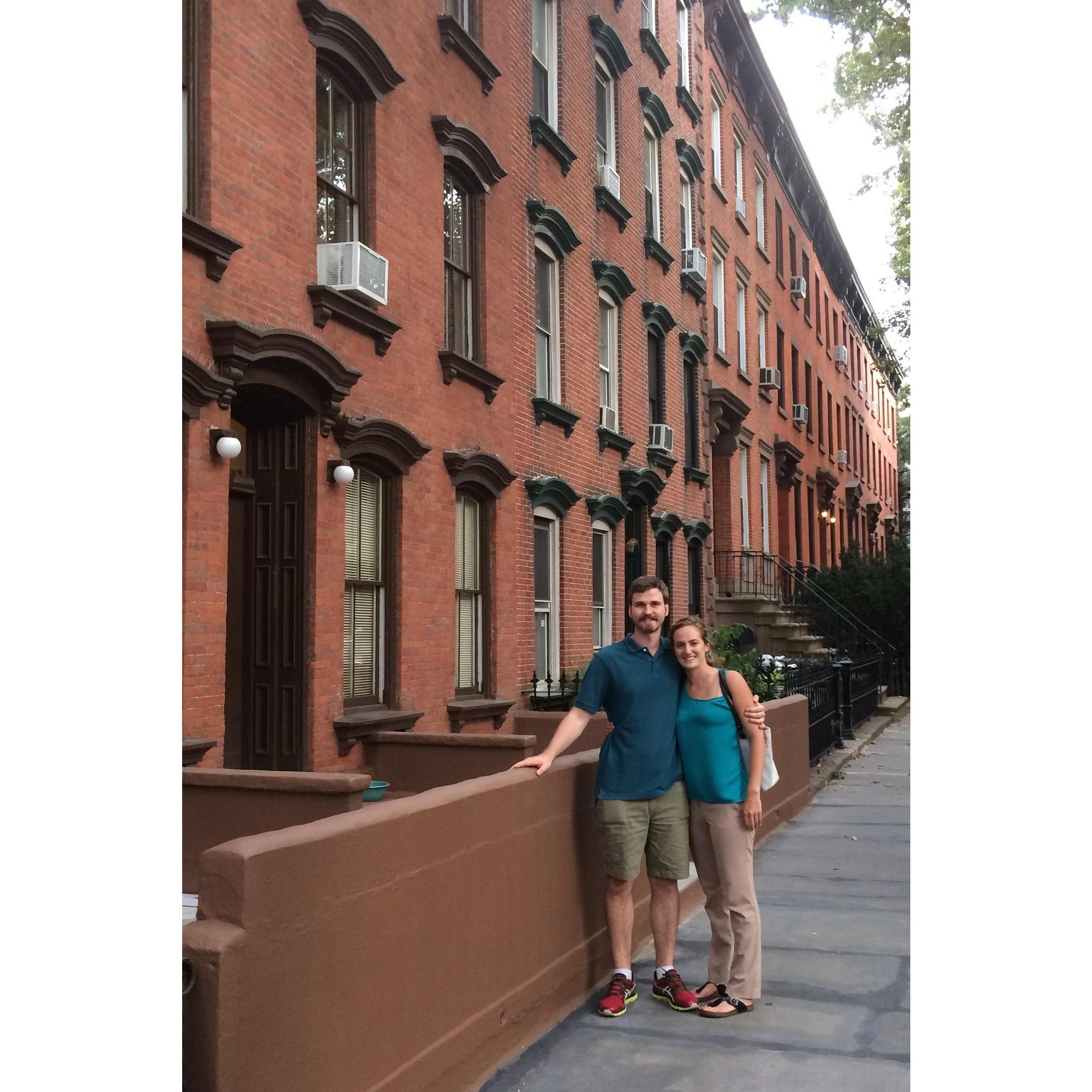 our first apartment together in Brooklyn