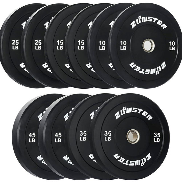 Bumper Plate Olympic Weight Plate Bumper Weight Plate with Steel Insert Strength Training Weight Lifting Plate