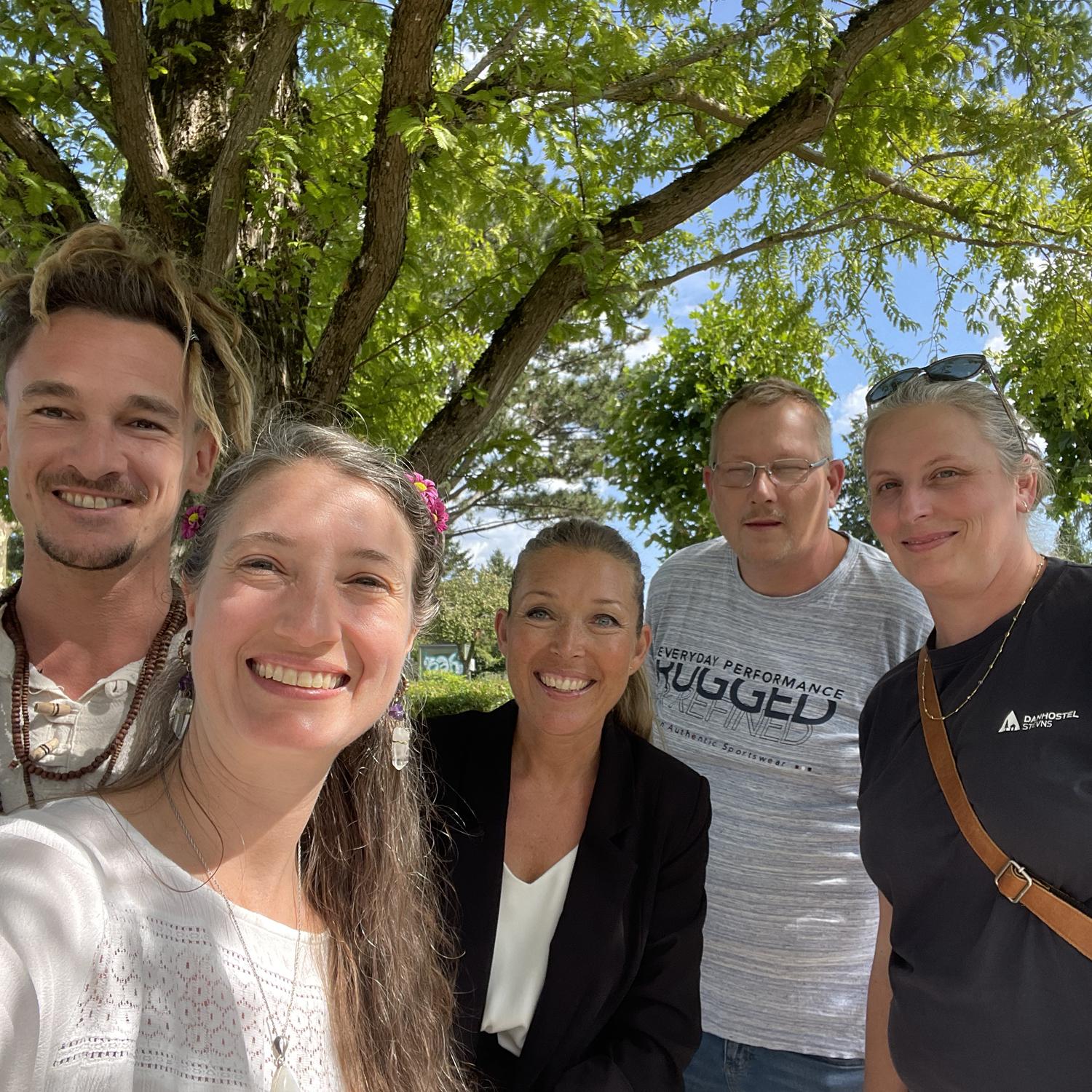 We Eloped in Denmark. Pic with our officiant and witnesses. August 22, 2023