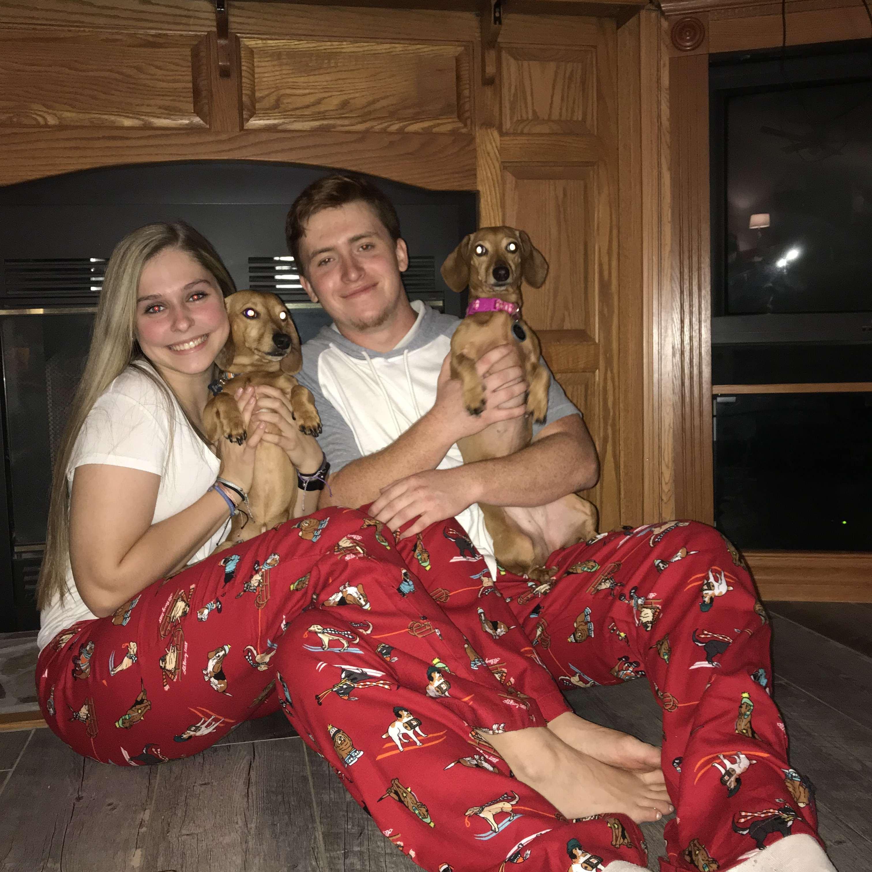 I got us matching Christmas pj's