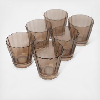 Estelle Sunday Low Ball Glass, Set of 6