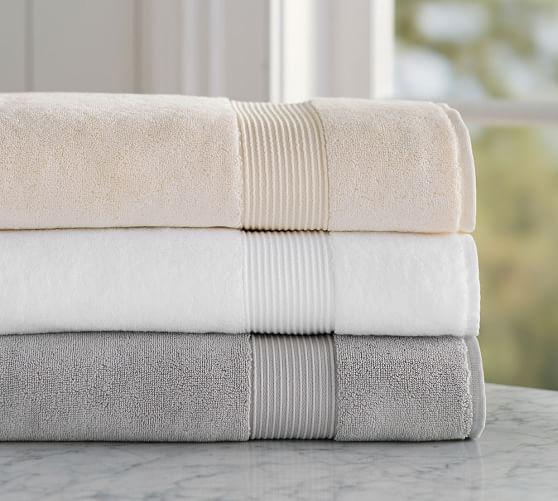 Aerospin™ Luxe Organic Bath Towels - white