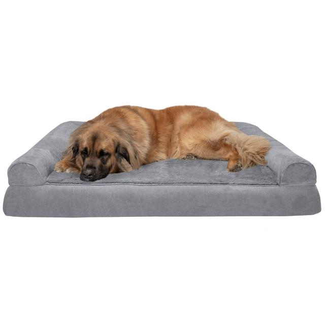Furhaven Pet Dog Bed, Large Dog Beds for Large Dogs, Medium Small Dog Beds for Medium Small Dogs, Dog Bed Orthopedic Memory Foam Dog Beds, Removable Washable Cover, Dog Bed for Crates, Sofa and Couch