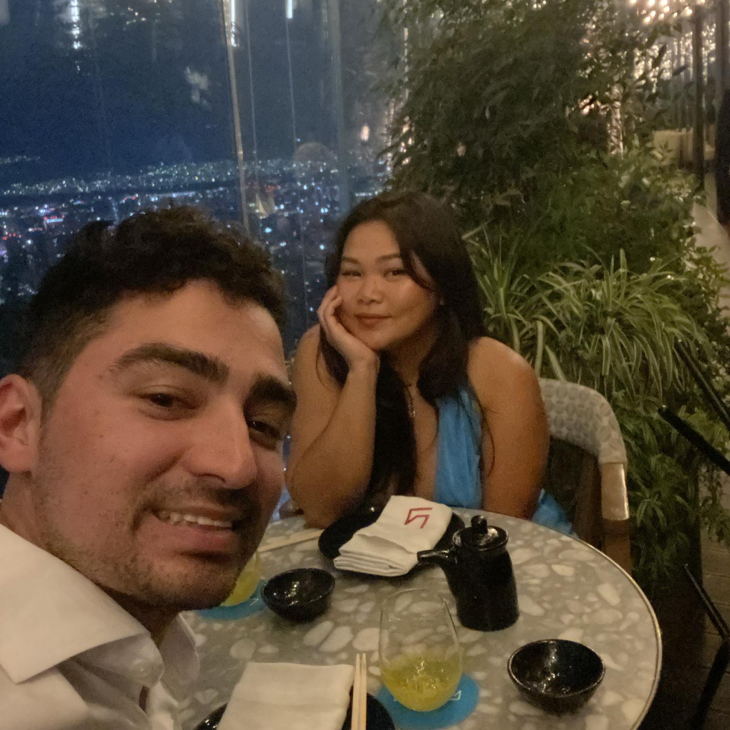 Nice Asian food on 56th floor 😱