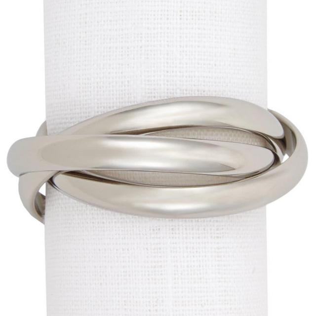 L'Objet 3-Ring Napkin Jewels, Set of 4