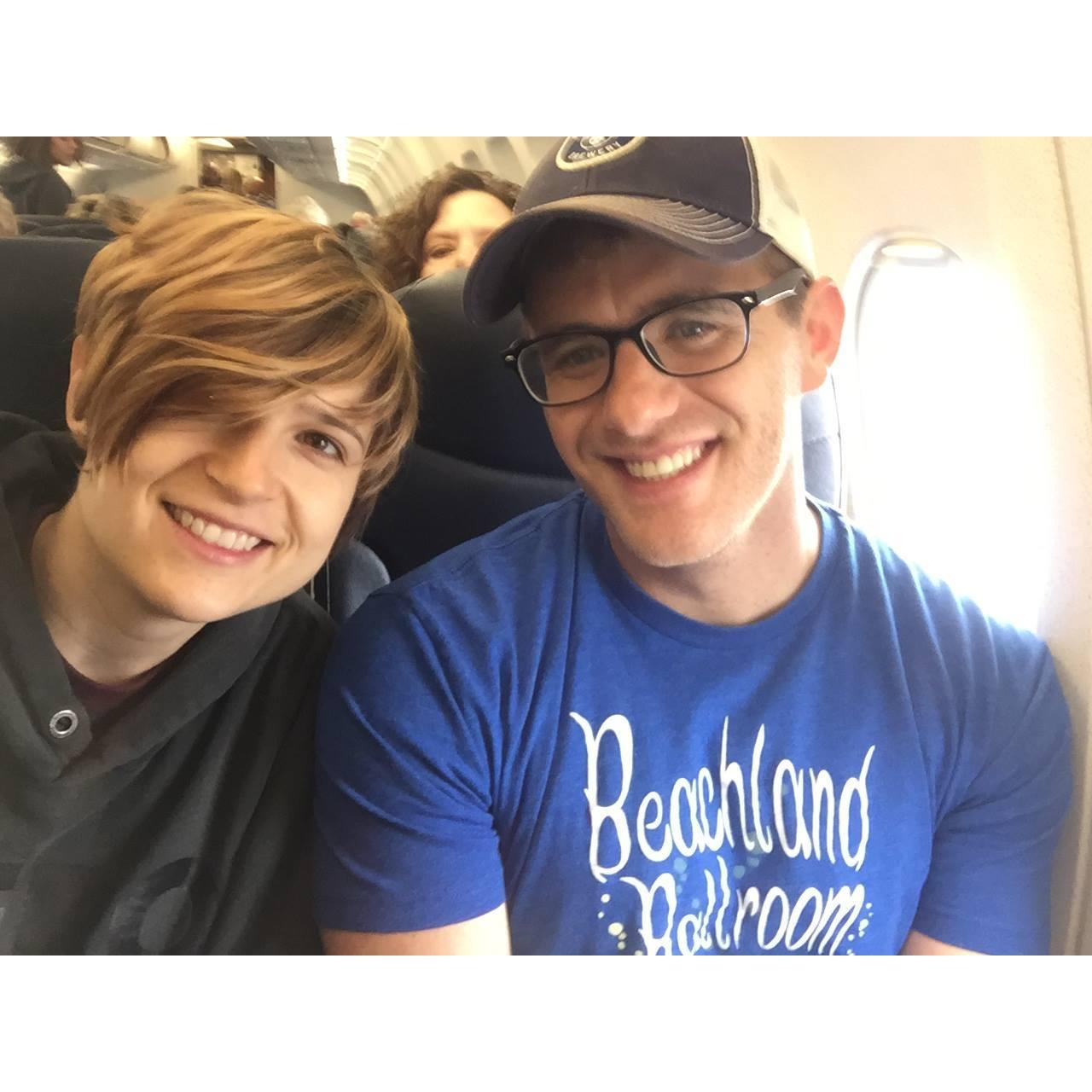 2017: First plane ride together.