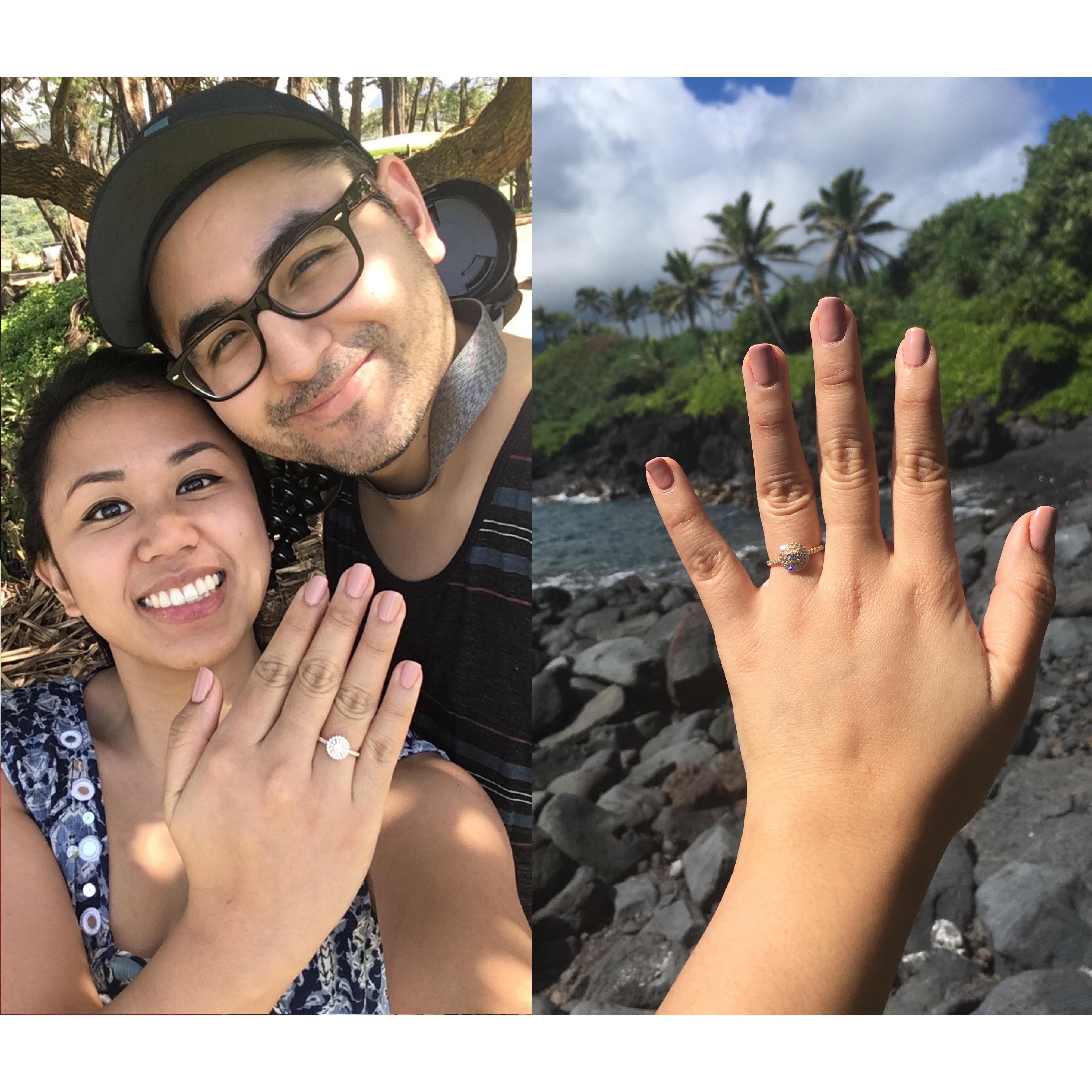 March 2019, he proposed and she said yeea buddy