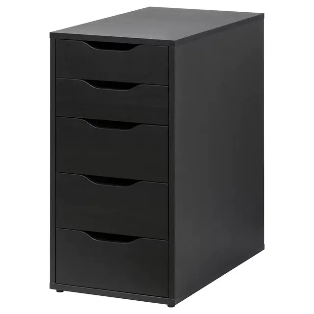 ALEXDrawer unit, black-brown14 1/8x27 1/2 "