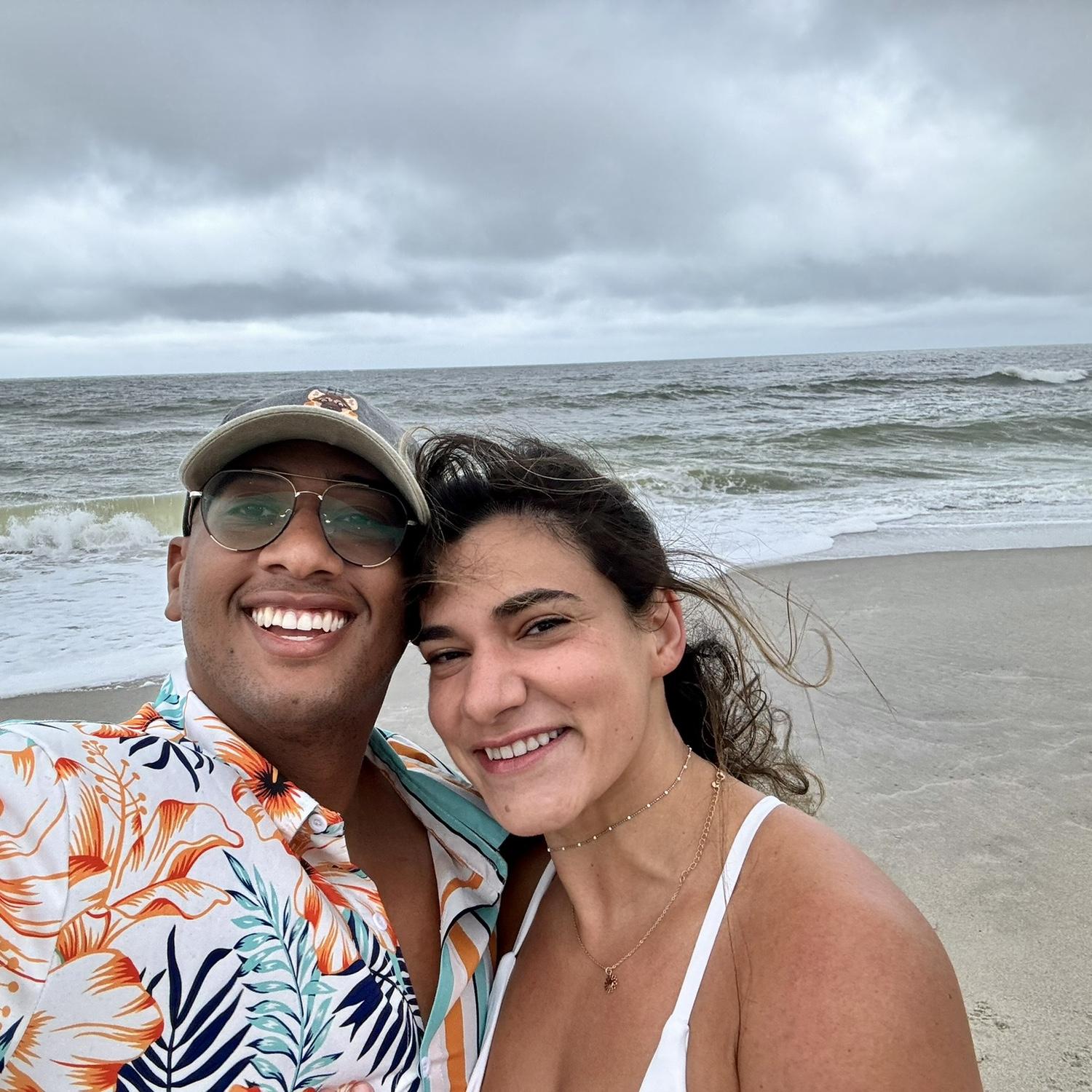 The selfie before the proposal!