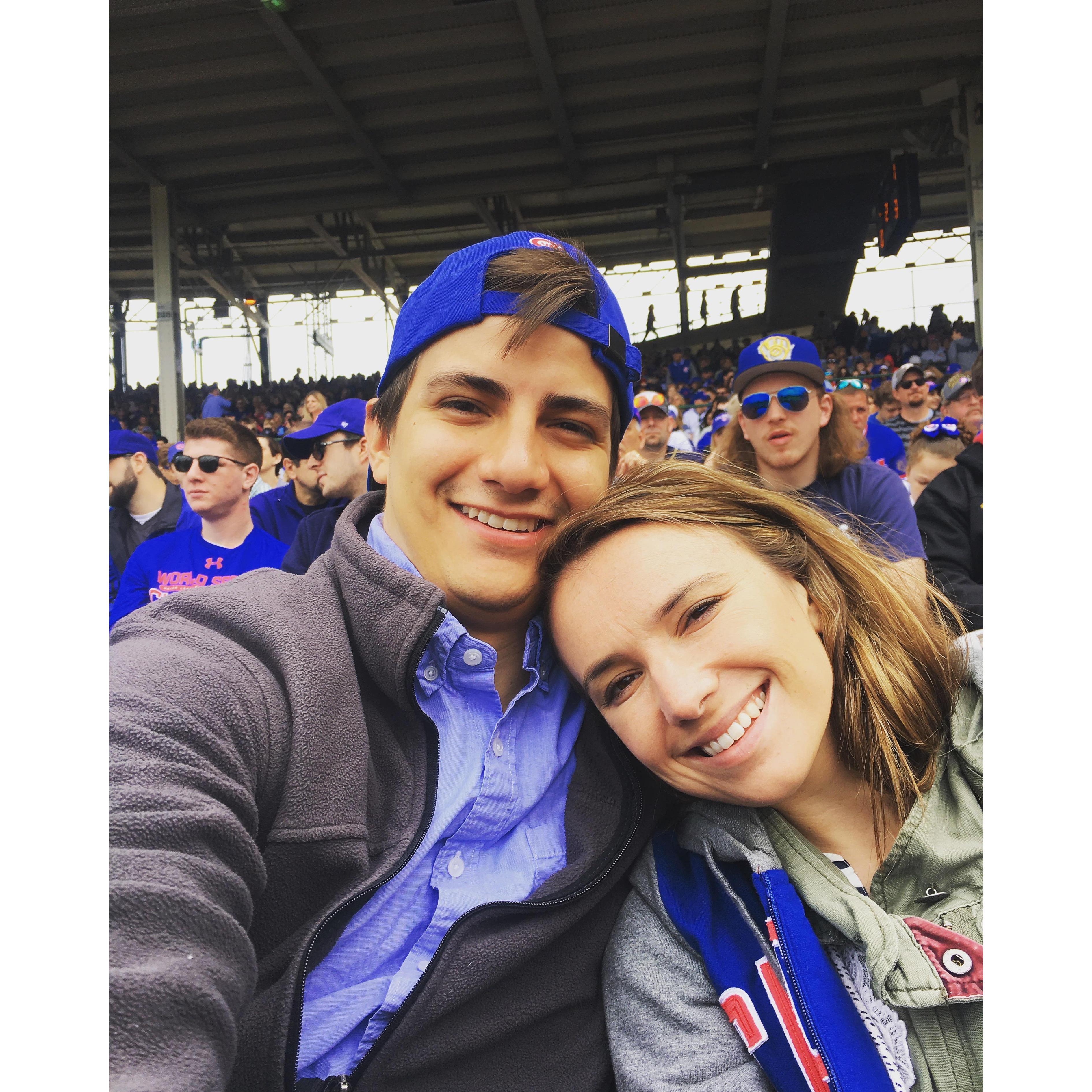 Baby's first Cub's Game 2017