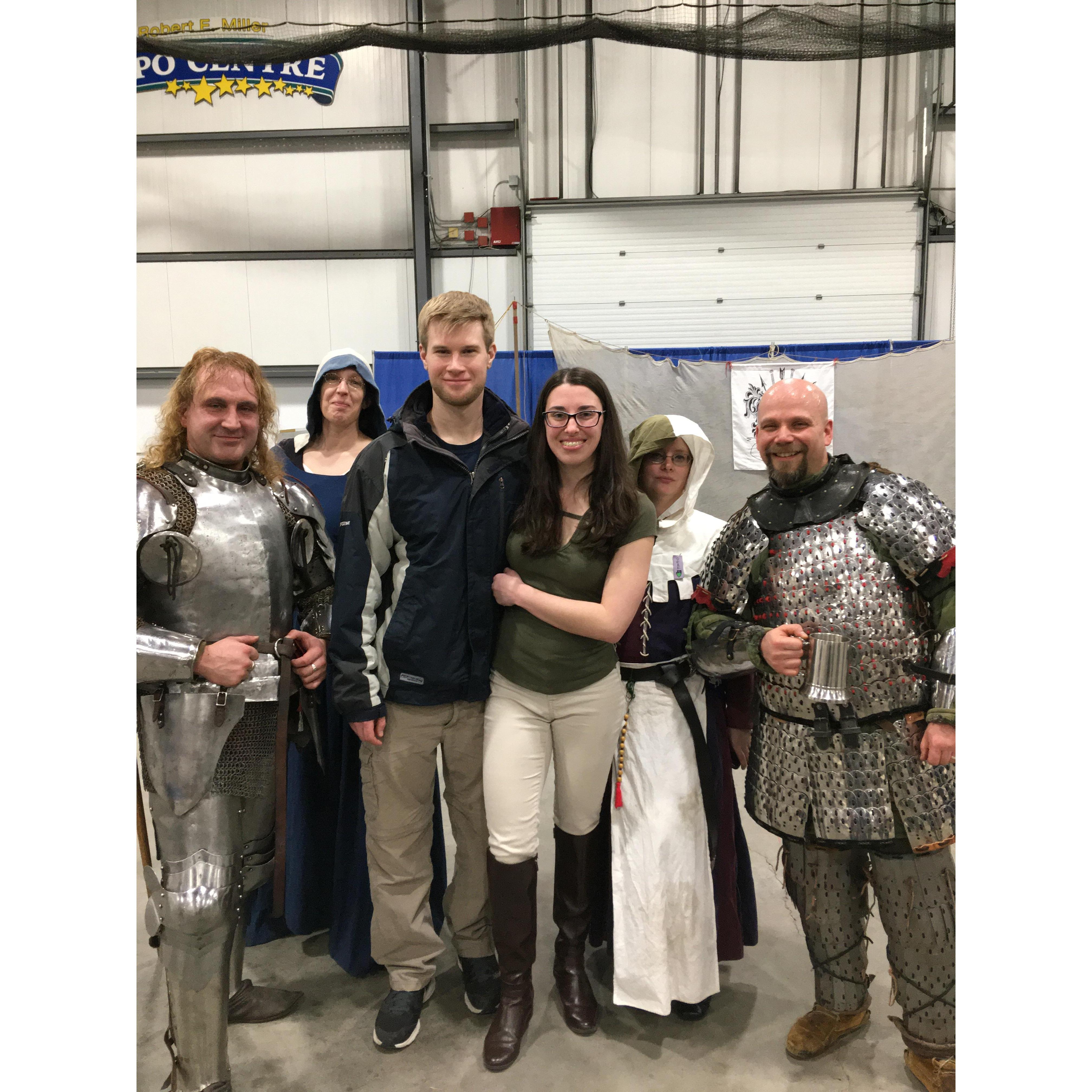 Meeting some knights at the Renaissance Fair