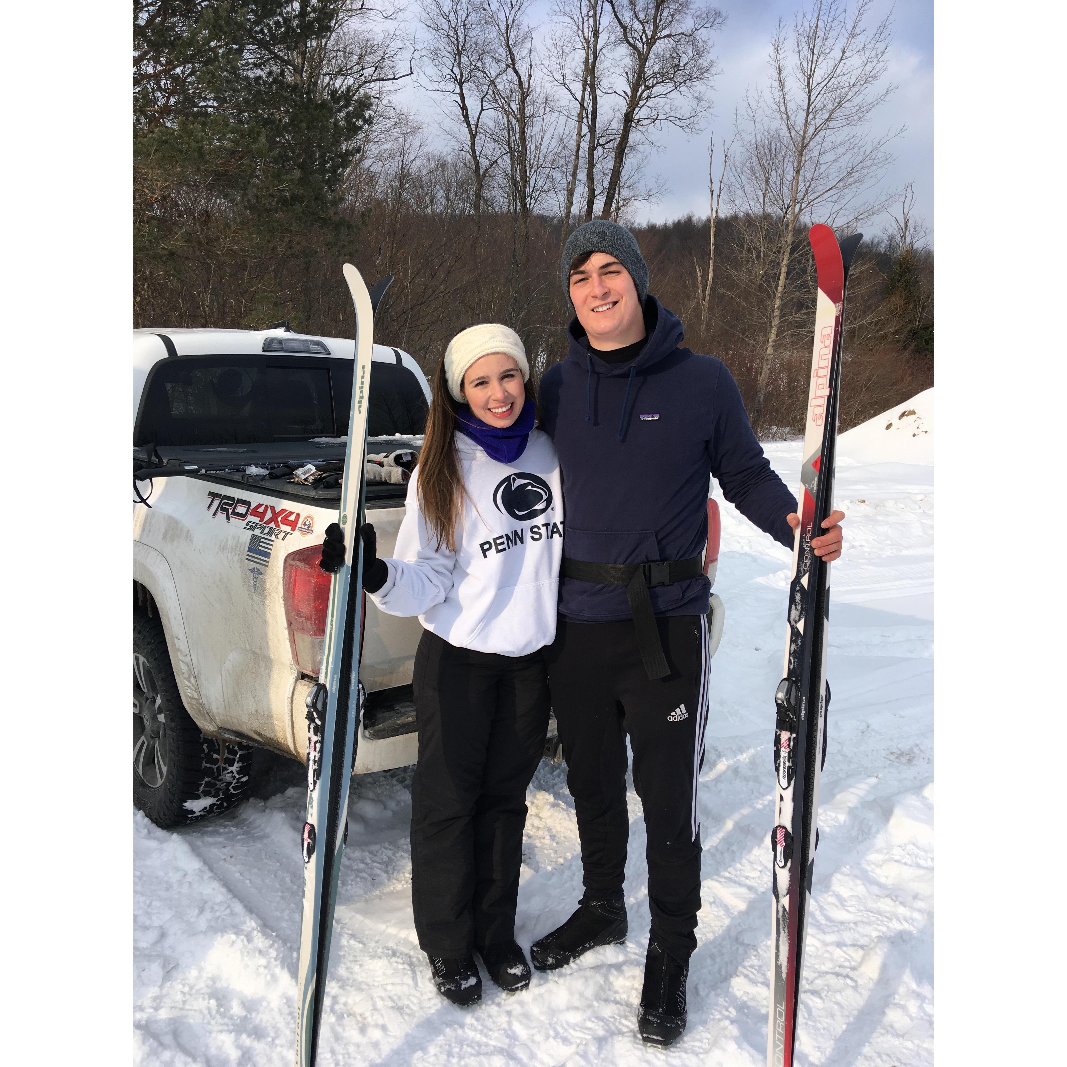 Jade's first cross country skiing experience (as you can see, Jade has become much more adventurous since becoming a part of the Campbell clan)