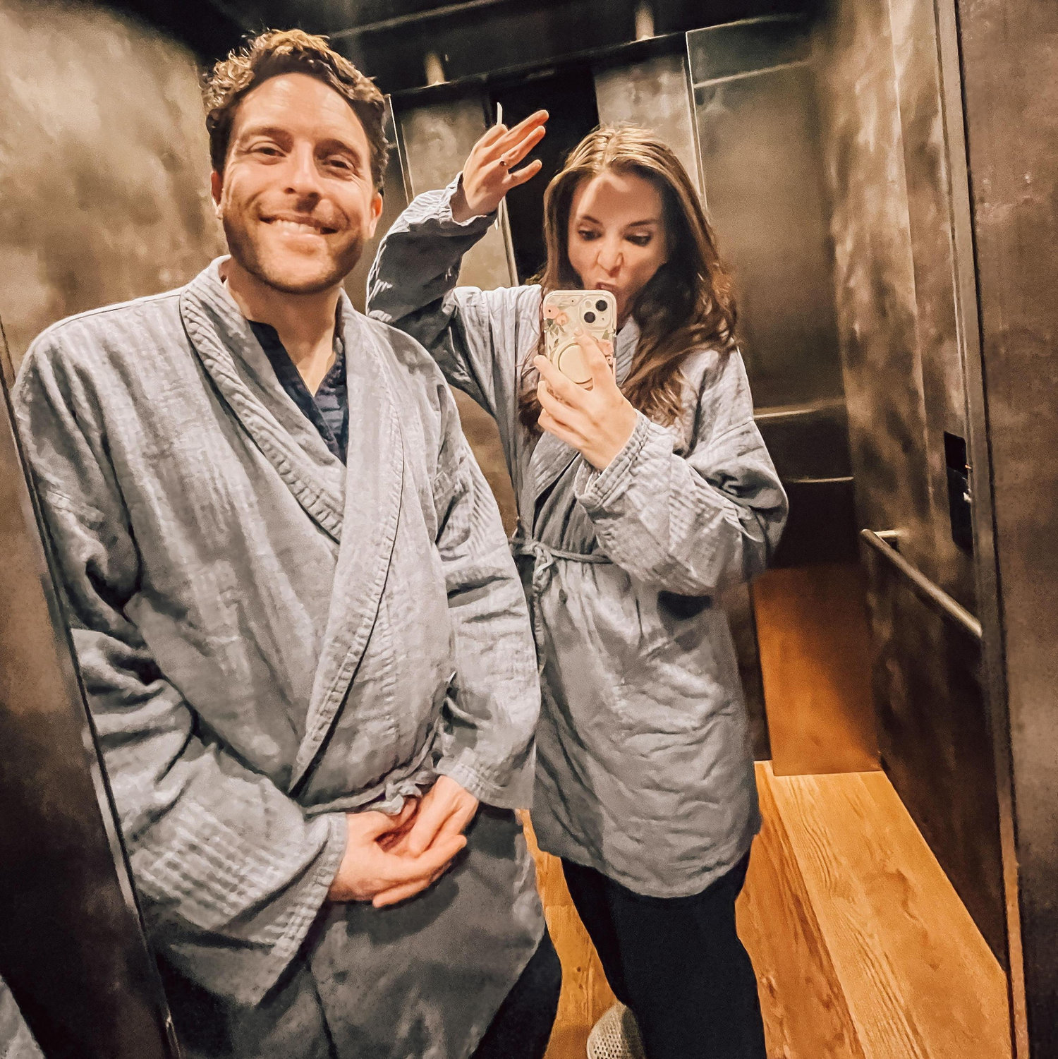 Going to dinner after getting engaged