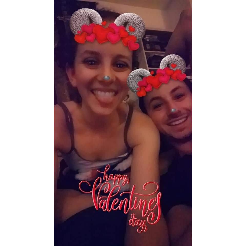 Our first day officially being boyfriend and girlfriend, February 14th, 2018.