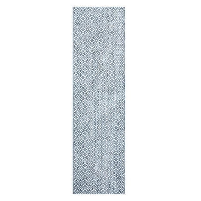 Burnel Eco-Friendly Easy Care Rug, Blue, 2.5 x 9'