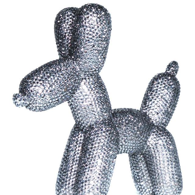 Interior IllusionsGraphite Rhinestone Balloon Dog Bank